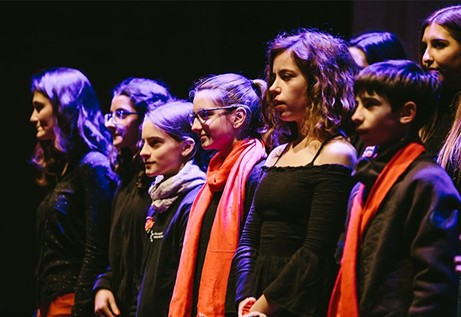 Cor Gran i alumnes de veu de l’EMMB